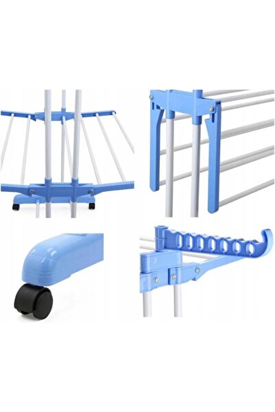 Tradeo 3 Tiers Garment Rack Cloth Dryer Multi Purpose Cloth Drying Stand