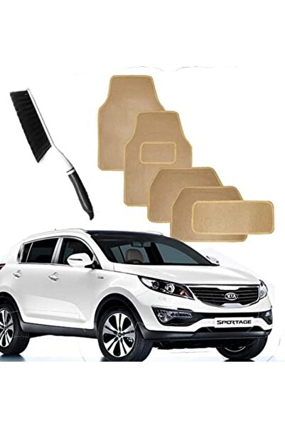 CFT سجادات أرضية سيارة من كاليفورنيا لسيارة كيا سبورتاج مع فرشاة تنظيف (مجموعة من 5 قطع، اللون 2)