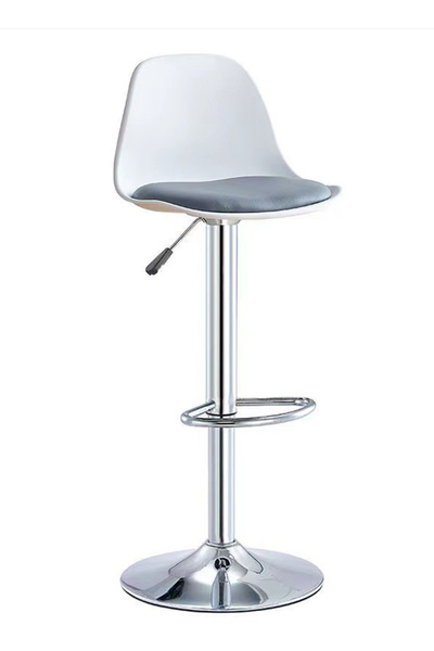 sharpdo كرسي بار منزلي بسيط من الفولاذ المقاوم للصدأ، مع مسند ظهر دوار وقابل ...