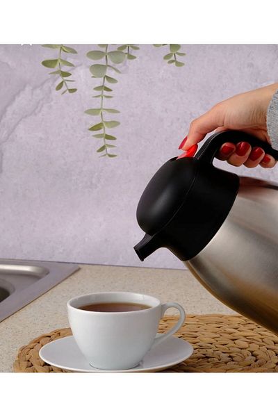 FARALYAHOME Penguin 2 Liter Steel Cold Hot Water and Tea Thermos - 1200P