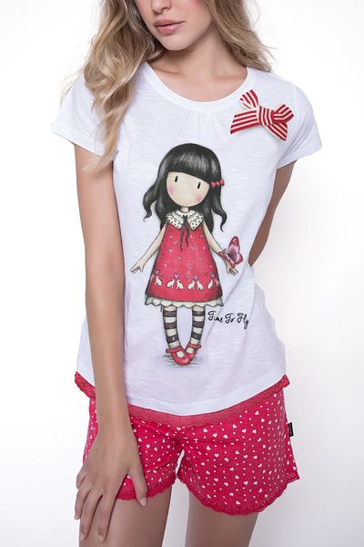 Santoro Gorjuss women's short pajamas Time to fly