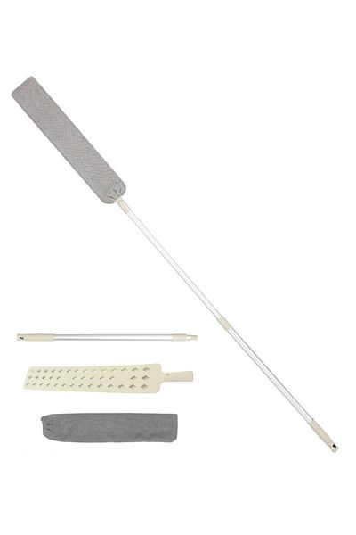 Aptel Dusting brush, microfiber, gray, 140 cm