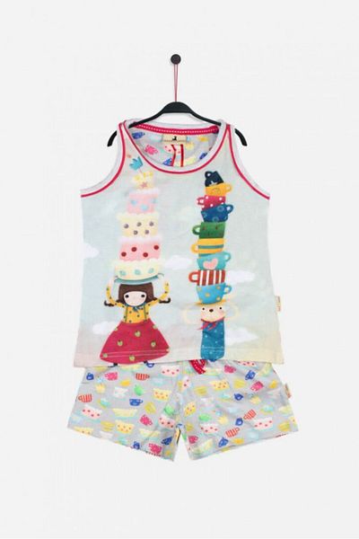 Santoro Gorjuss short pajamas Tea Party 4 years