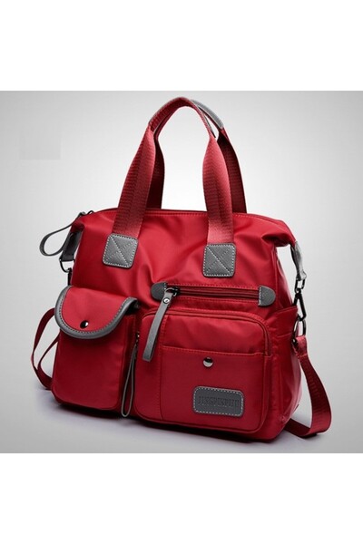 OEM B885 Women's Bag with Shoulder Strap, Waterproof Oxford Fabric, Red