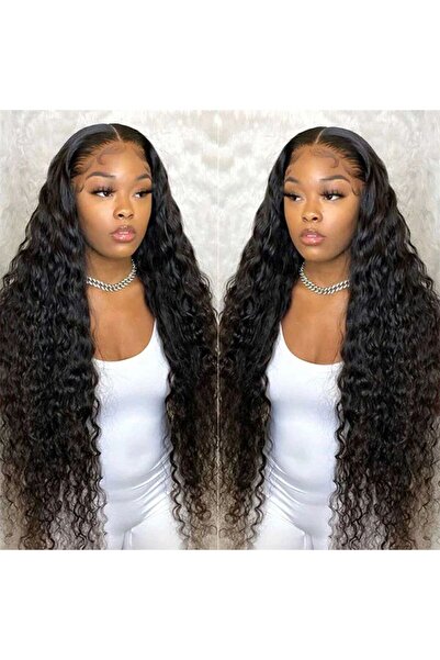 Generic Black Curly Long Hair Lace Wig: High-Temperature Silk, Headgear
