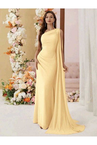 Glamor Store Elegant chiffon dress for occasions