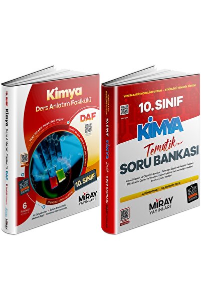 Miray Yayınları Miray 2027 10. Sınıf Kimya Ders Anlatım Fasikülleri + Tematik...