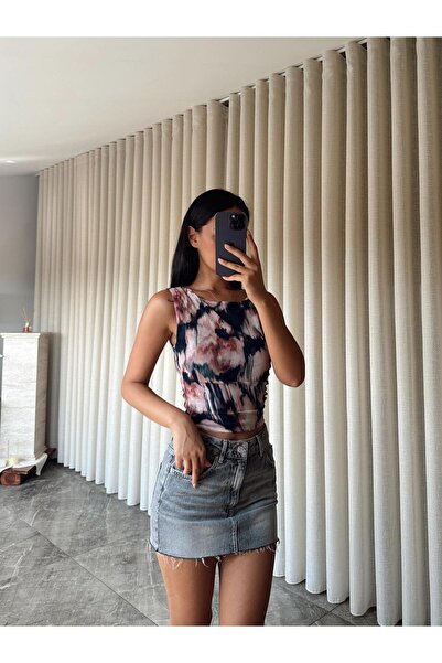 mydukkan.co Шифонена блуза с шарки