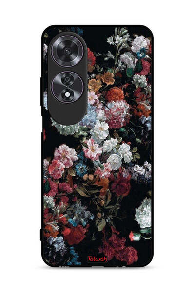 Tolwak Oppo A60 Protective Case Cover Vintage Roses