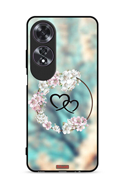 Tolwak غطاء حماية لهاتف Oppo A60 برسومات قلوب ورسومات خواتم