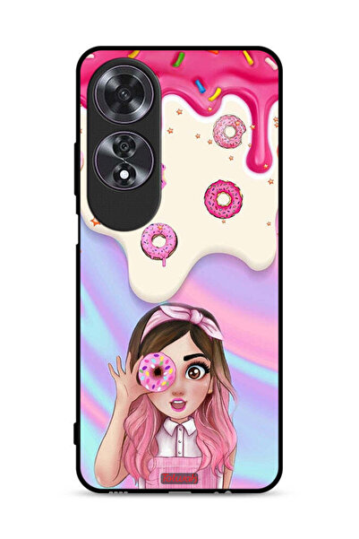 Tolwak Oppo A60 Protective Case Cover Holding Donut