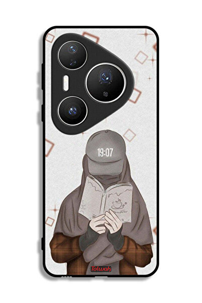 Tolwak غطاء حماية لهاتف هواوي بيورا 80 برو بلس - فتاة تقرأ الفن