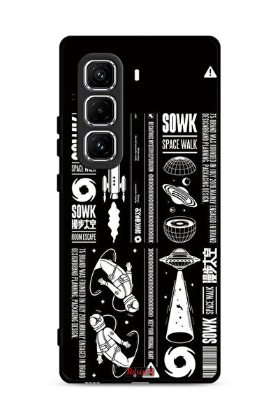 Tolwak غطاء حماية لهاتف Infinix Hot 50 Pro 4G بملصق Sowk Space Walk