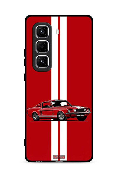 Tolwak Infinix Hot 50 Pro 4G Protective Case Cover Vintage Car Abstract Art
