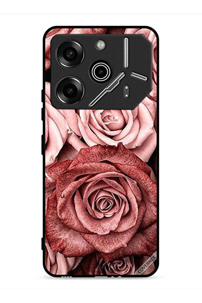 Covernex غطاء حماية لهاتف تكنو بوفا 6 برو 5G، زهور الخوخ