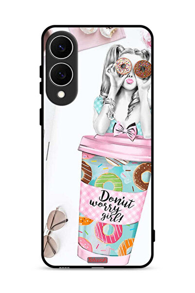 Tolwak غطاء حماية لهاتف Samsung Galaxy S25 Edge بتصميم فتاة دونات ووري