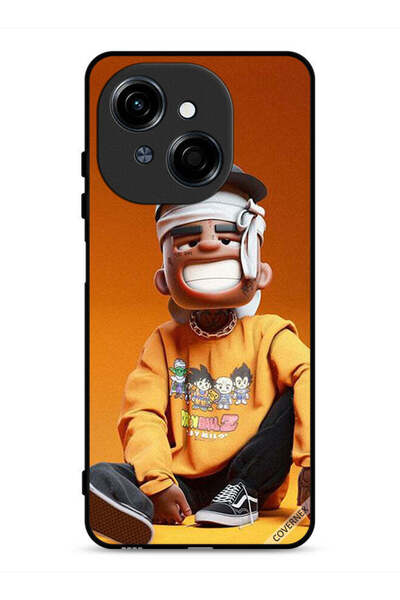 Covernex غطاء حماية لهاتف تكنو سبارك جو ١ ٤ جي، رسمة فتى متعب مصاب