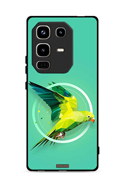 Tolwak غطاء حماية لهاتف Infinix Note 50 Pro 4G بطبعة فن تجريدي ببغاء