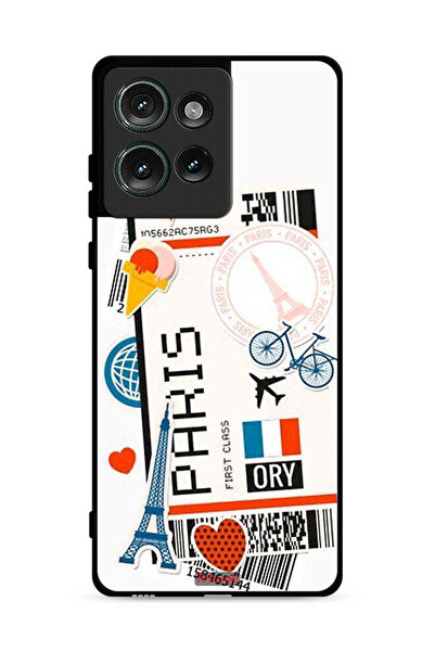 Tolwak غطاء حماية لهاتف موتورولا إيدج 50 - ملصق باريس