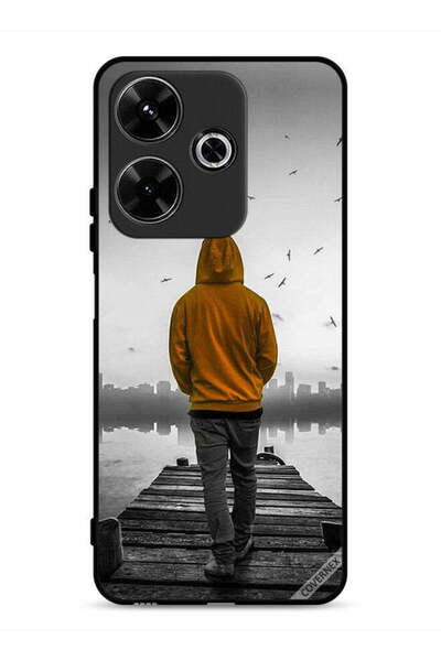 Covernex غطاء حماية لهاتف شاومي ريدمي 13 4G بتصميم فتى حزين يمشي