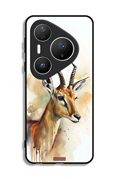 Tolwak غطاء حماية لهاتف هواوي بيورا 80 برو بلس بطبعة غزال تجريدي