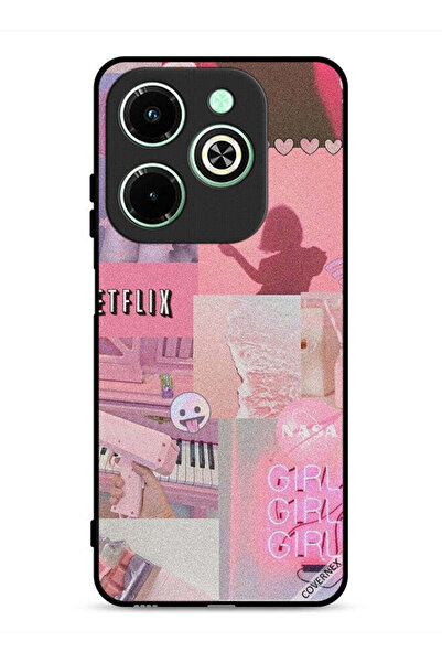 Covernex غطاء حماية لهاتف Infinix Hot 40i 4G بمشبك فني للفتيات