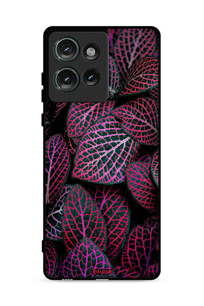 Tolwak غطاء حماية لهاتف موتورولا إيدج 50 بنقشة أوراق سالجا