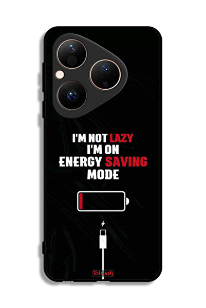 Tolwak غطاء حماية لهاتف هواوي بيورا 80 أنا لست كسولاً، أنا في وضع توفير الطاقة
