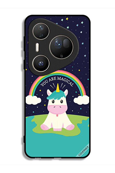 Covernex غطاء حماية فائق لهاتف هواوي بيورا 80 بتصميم وحيد القرن السحري