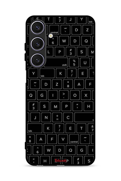 Tolwak غطاء حماية لهاتف Samsung Galaxy A26 بنمط مفاتيح لوحة المفاتيح العشوائية