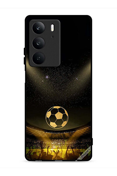 Covernex غطاء حماية لهاتف Realme C75 4G، أسود، بخلفية فيلم كرة قدم كلاسيكية