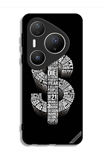 Covernex غطاء حماية لهاتف هواوي بيورا 80 برو بلس بطبعة دولار الخط