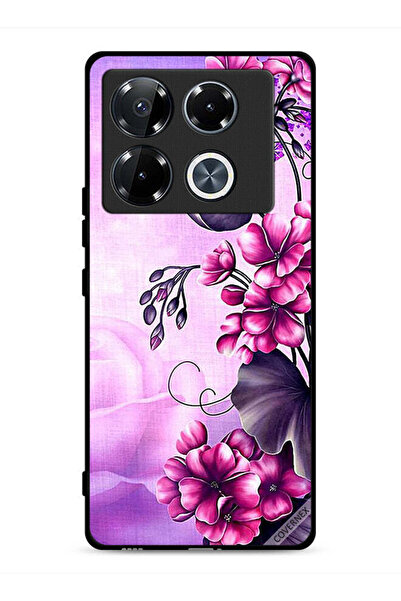 Covernex غطاء حماية لهاتف Infinix Note 40 Pro Plus 5G بخلفية زهور رومانسية