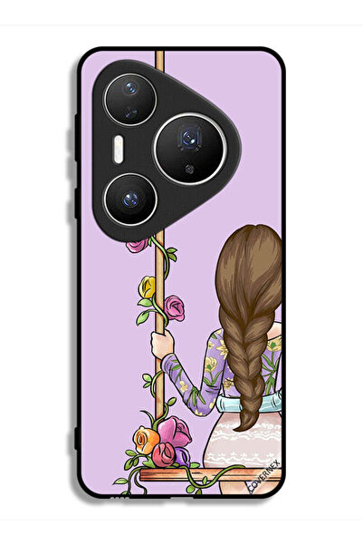 Covernex غطاء حماية لهاتف هواوي بيورا 80 برو بلس مع خلفية فتاة صديقة