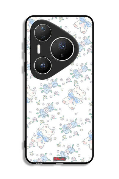 Tolwak غطاء حماية لهاتف هواوي بيورا 80 برو بلس مع رمز دب تيدي لطيف وزهور