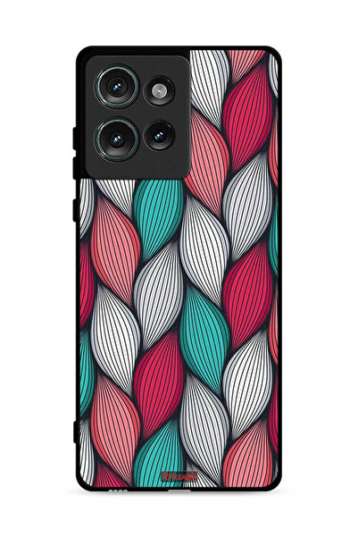 Tolwak غطاء حماية بنقشة ريش لهاتف موتورولا إيدج 50