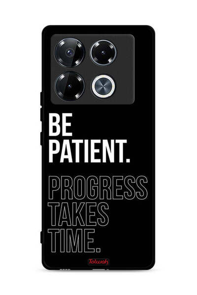 Tolwak غطاء حماية لهاتف Infinix Note 40 Pro 5G كن صبورًا فالتقدم يستغرق وقتًا