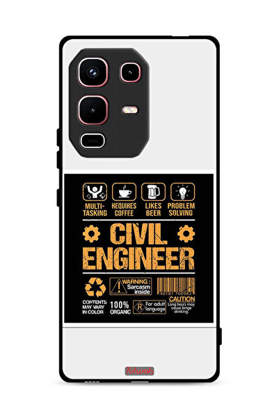 Tolwak غطاء حماية لهاتف Infinix Note 50s، ملصق مهندس مدني