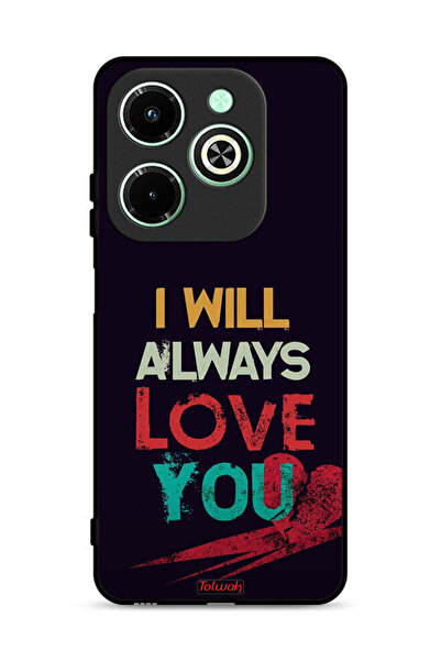 Tolwak غطاء حماية لهاتف Infinix Hot 40i 4G، سأحبك دائمًا