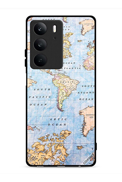 Covernex غطاء حماية Realme C75 4G مع خريطة العالم