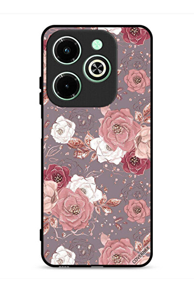 Covernex غطاء حماية لهاتف Infinix Hot 40i 4G بخلفية زهرية