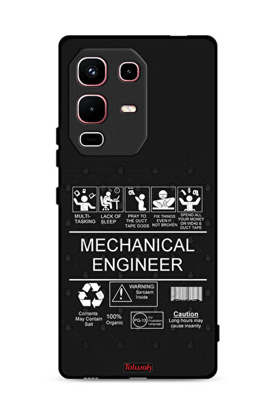 Tolwak غطاء حماية لهاتف Infinix Note 50s، ملصق مهندس ميكانيكي