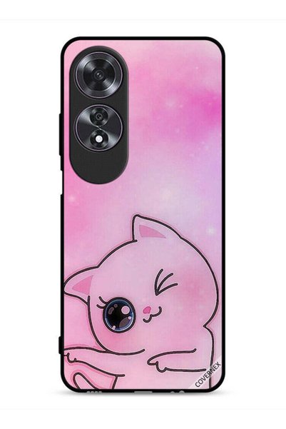 Covernex غطاء حماية Oppo A60 بتصميم Go This Way Kitten