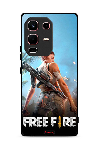 Tolwak غطاء حماية لجهاز Infinix Note 50s بتصميم فري فاير