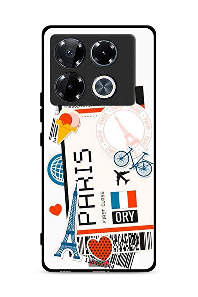 Tolwak غطاء حماية لجهاز Infinix Note 40 Pro Plus 5G، ملصق باريسي