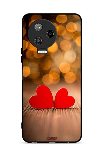 Tolwak Infinix Note 12 Pro 4G Protective Case Cover Two Beautiful Hearts