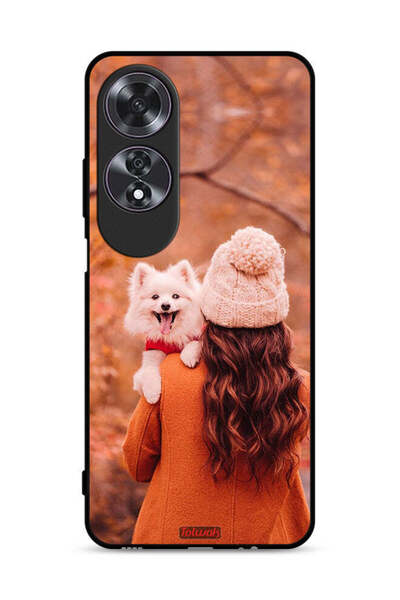 Tolwak غطاء حماية لهاتف Oppo A60 يحمل جروًا