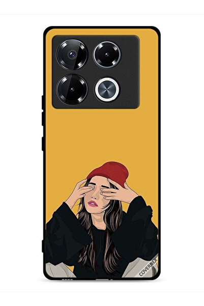 Covernex غطاء حماية لهاتف Infinix Note 40 Pro 5G برسومات فتاة حزينة