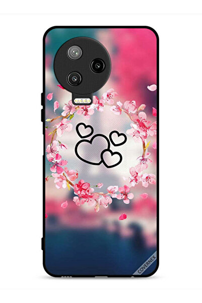 Covernex غطاء حماية لهاتف Infinix Note 12 Pro 4G بتصميم قلوب ومشبك فني
