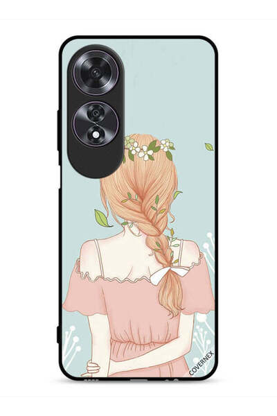 Covernex غطاء حماية لهاتف Oppo A60 بفتاة واقفة بمظهر لطيف